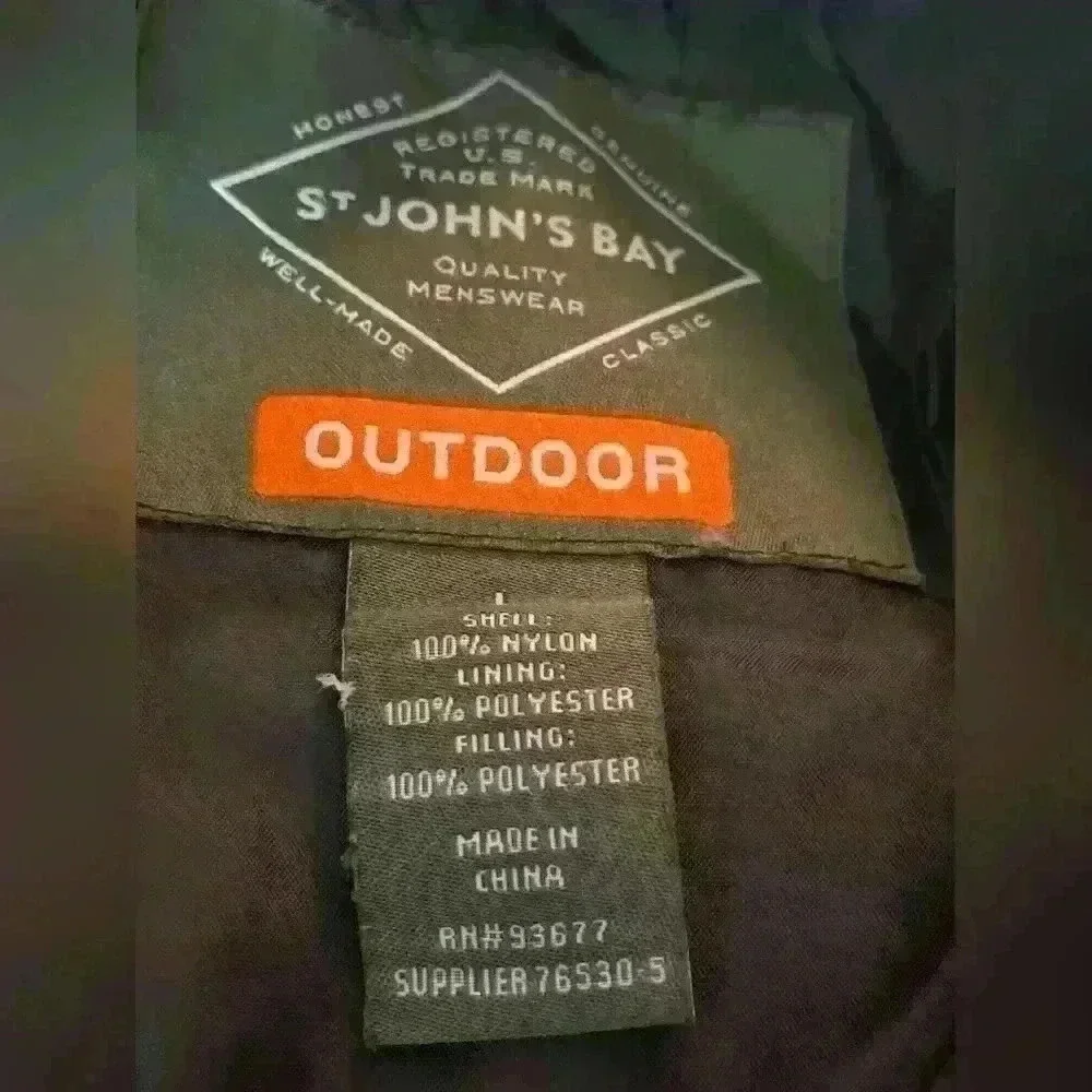St John’s Bay Outdoor Menswear Color Granite Grey Size Large - Picture 3 of 4